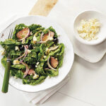 Grilled Lamb Feta Spinach Salad